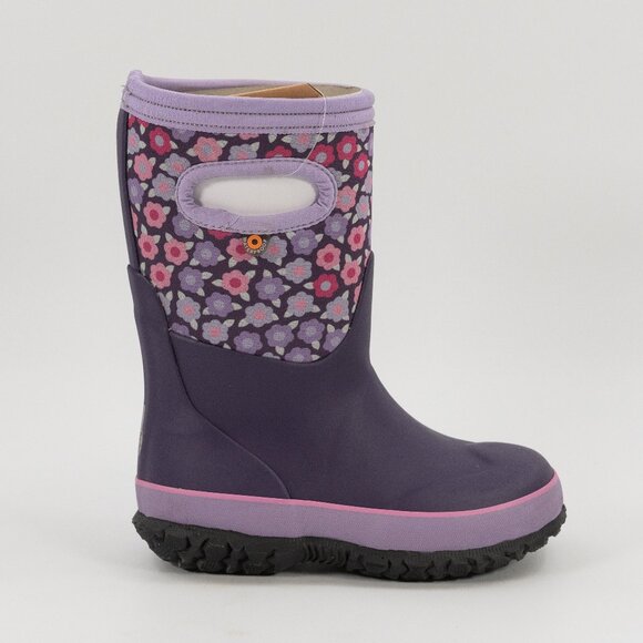 Bogs Grasp Flowers 'Purple Multi' Boots 78759-540 Multi-Size
